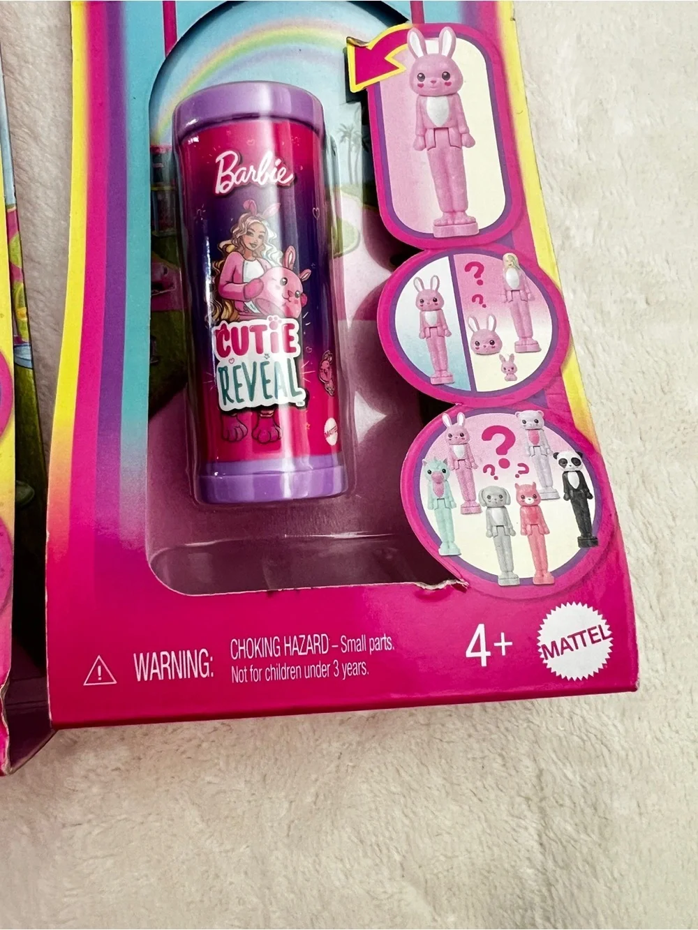 Lot of 6 Barbie Mini BarbieLand Cutie Reveal Doll & Pet, 1.5-inch Ages 4+ Mattel